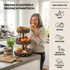 eluno – półka na owoce, okrągły kosz na pieczywo z 3 Podgląd zdjęcia produktu 2