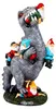 Figurine de jardin Relaxdays, dinosaure dévorant des nains Voir les images du produit 1