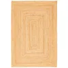 Naturfaser Teppich Handgefertigt Jute Salsa Bordüre Beige, Produktbild-Vorschau 5