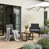BEALIFE WR210 Set in rattan 3 pezzi | set da giardino con Anteprima dell’immagine prodotto 5