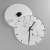 Wanduhr - Rund - Glasuhr - Stück Linear Gesicht - 40x40cm - Produktbild-Vorschau 2