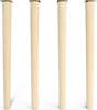 4x sossai Holzfüße rund - gerade Ausführung 71cm Buche Produktbild-Vorschau 2