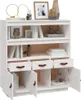 vidaXL Deska barowa biała 100x40x108,5 cm lite drewno Podgląd zdjęcia produktu 11