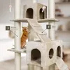 tectake® Kratzbaum Knuti 186 cm inklusive 2 Treppen, 4 Produktbild-Vorschau 4