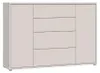 Madia Medea con 4 cassetti e 2 ante cashmere 144x35x99 – Anteprima dell’immagine prodotto 6