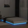 Bettgestell mit LED Weiß 90x190 cm Holzwerkstoff Produktbild-Vorschau 3
