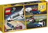 The back of a LEGO Creator 3-in-1 set box, showing the different models that can be built. Voir les images du produit
