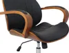 Bürostuhl HLO-CP62 Kunstleder  walnuss/schwarz Produktbild-Vorschau 6