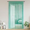 vidaXL Závěsy z nití 2 ks. Tyrkysové 100x250 cm Náhled obrázku produktu 2