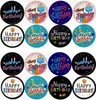 Oblique Unique Happy Birthday Geburtstag Sticker Jubiläum Produktbild-Vorschau 1
