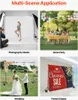 Collage showing different applications of a background stand system: photography studio, home party, wedding, and poster display. Náhľad obrázku produktu