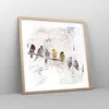 Gerahmtes Poster - Rahmen in heller Eiche - Vögel Produktbild-Vorschau 8
