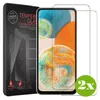 A product package for tempered glass screen protectors for a Google Pixel phone, with two screen protectors shown on a phone display. Produktbild-Vorschau