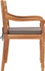 Sedie Batavia 2 pezzi con cuscini grigio scuro in teak Anteprima dell’immagine prodotto 3