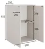 Masseno Kommode METRIX 60 cm Sideboard mit 2 Türen für Produktbild-Vorschau 5