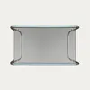 HOMLA Beistelltisch VELLUTO, verchromt, Glas, grau, 80 x 40 Produktbild-Vorschau 4