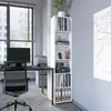 KOMTO Bücherregal 40 cm Breit, weiß, Bücherregal mit 6 Produktbild-Vorschau 3
