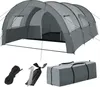 Tente tunnel Roskilde pour 6 personnes - gris clair/gris Voir les images du produit 1