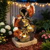 KOMFOTTEU 4-stufiger Gartenbrunnen in Steinoptik | Produktbild-Vorschau 2