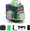 A product shot of a laser leveler and its accessories on a white background. Produktbild-Vorschau