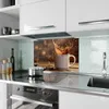 Küchenrückwand Spritzschutz Glas mit Motiv Kaffee Spritzer Produktbild-Vorschau 2