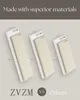 Three shelves of different lengths are shown side-by-side, with dimensions indicated. The text suggests they are made with superior materials and compares 'ZVZM' to 'Others'. Produktbild-Vorschau