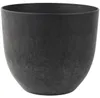 Blumentopf Bola schwarz D28 H24 Produktbild-Vorschau 1