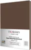 The image shows the packaging of a fitted sheet. Produktbild-Vorschau