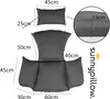 sunnypillow Hängesessel Kissen - Auflage für Rattan & Produktbild-Vorschau 2