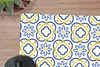 MuchoWow® Mauspad Mousepad Blume - Blau - Gelb - Kacheln - Produktbild-Vorschau 2