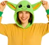 Onesie Kigurumi Pigiama Star Wars Baby Yoda Grogu Costume Anteprima dell’immagine prodotto 2