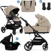 Kinderkraft Yoxi 3in1 Poussette avec nacelle & siège auto Voir les images du produit 19