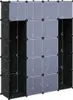 vidaXL Armoire modulaire avec 14 compartiments noir/blanc Voir les images du produit 1