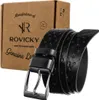 Factory Price Pánský kožený pásek - ROVICKY Barva: černá, Náhled obrázku produktu 1