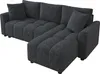 Merax 3-Sitzer Sofa, L-förmiges Ecksofa mit Chaiselongue, Produktbild-Vorschau 9