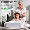 Homelody Wasserhahn Bad Schwarz,Waschtischarmatur Produktbild-Vorschau 10
