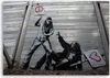 Obraz na płótnie, Banksy Walka pokoju z miłością 120x80 cm Podgląd zdjęcia produktu 3