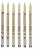 Sakura Pigma Micron Fineliner-Set farbsortiert 6 St. Náhľad obrázku produktu 2