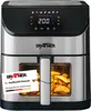 A Grafner XXL digital hot air fryer is shown from the front, with a tag attached to the handle. Produktbild-Vorschau