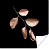 MuchoWow® Poster Rosa - Blatt - Gold 50x50 cm - Produktbild-Vorschau 1