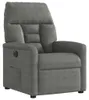 vidaXL Sillón reclinable eléctrico, color gris oscuro, Vista previa de la imagen del producto 3