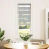 vidaXL Doppelrollo Hellgrau 50x150 cm Stoffbreite 45,9 cm Produktbild-Vorschau 1