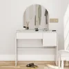 Coiffeuse avec miroir – coiffeuse moderne avec tiroirs et Voir les images du produit 7