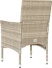 Gartenstühle mit Kissen 2 Stk. Hellgrau Poly Rattan Produktbild-Vorschau 7