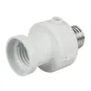 A white light bulb adapter with a screw base on one end and a socket on the other, with a small protrusion on top. Anteprima dell’immagine prodotto