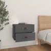 The Living Store Wand-Nachttisch Grau 50x36x40 cm Produktbild-Vorschau 3