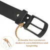 Gürtel Ledergürtel Schwarz 4cm breit Vollleder Jeansgürtel Produktbild-Vorschau 4