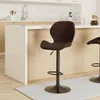 lot de 2 tabourets de bar Sonja - microfibre marron avec Voir les images du produit 11