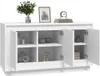 Credenza bianca 102x35x55 cm materiale a base di legno Anteprima dell’immagine prodotto 4