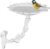 Relaxdays Vogeltränke aus Gusseisen, Blüte, Gartendeko, Produktbild-Vorschau 1